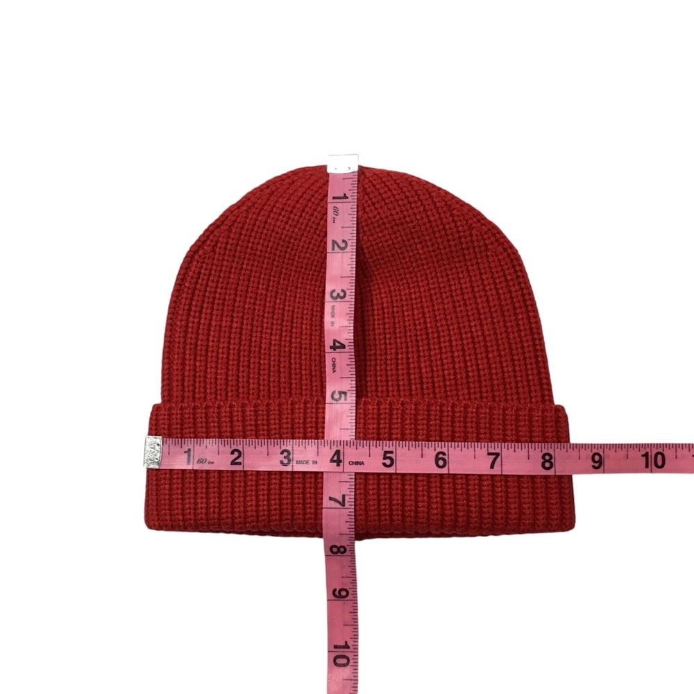 J.Crew Factory Red Ribbed Beanie - Picture 4 of 4